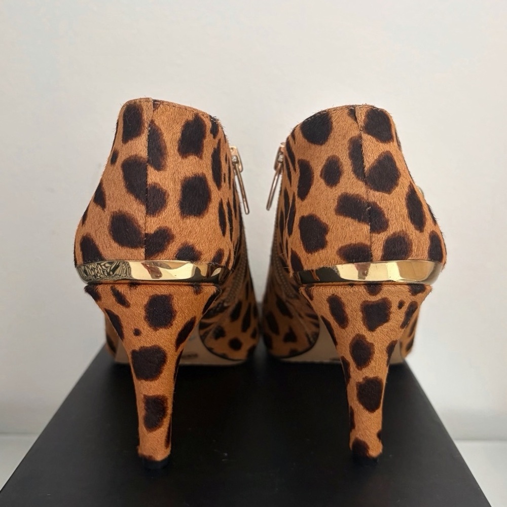 Mob Wife Aesthetic Leopard Pony Hair Stiletto Boots - Picture 2 of 2